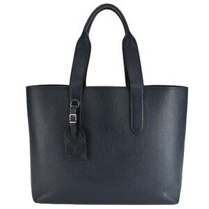 Louis Vuitton Cabas Voyage NV Tote Bag Taurillon Leather Navy Blue Shoulder